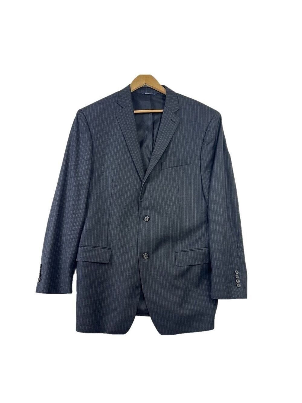 Ralph Lauren Mens Suit Jacket Sport Blazer Black Wool 44 L Dillards Exclusive